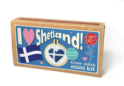 I Heart Shetland! Mini Matchbox Cross Stitch Kit