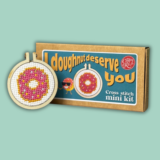 I Doughnut Deserve You Mini Matchbox Cross Stitch Kit