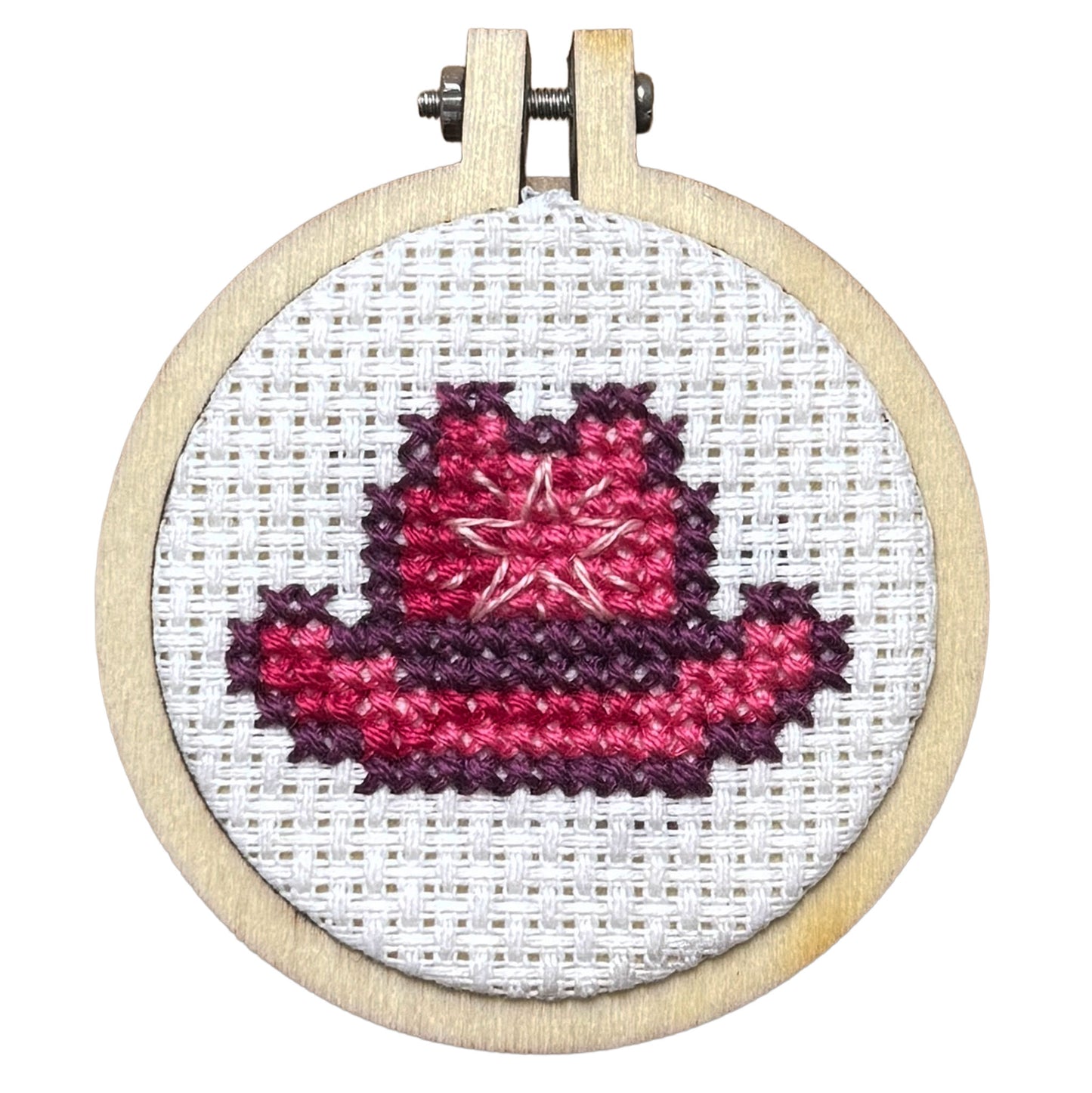 I'M HOT-TO-SEW! (cowboy hat) Mini Matchbox Cross Stitch Kit