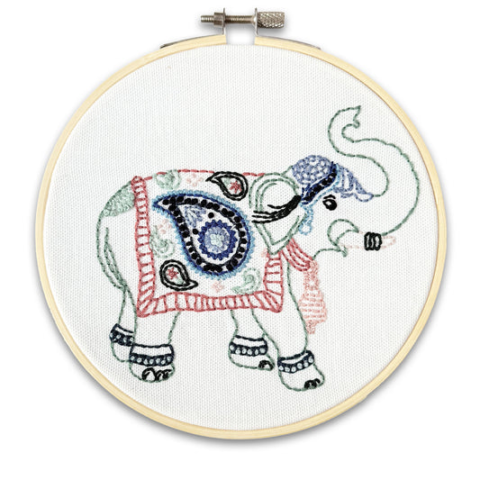 Indian Elephant Embroidery Kit