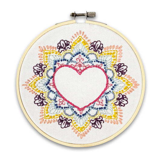 Indian Heart Embroidery Kit