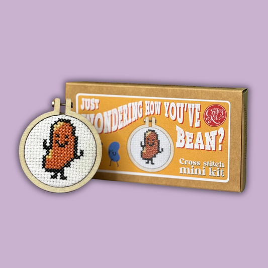 Just Wondering How You've Bean? Mini Matchbox Cross Stitch Kit