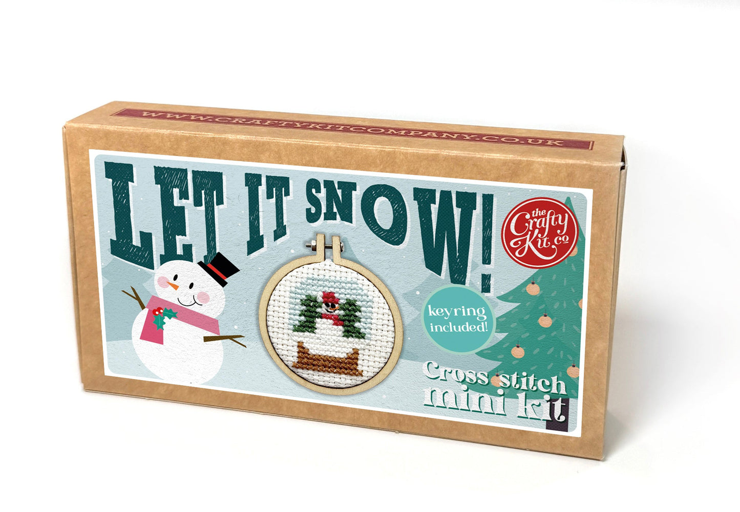 Let It Snow! Mini Matchbox Christmas Cross Stitch Kit