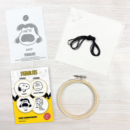 Peanuts - Lucy Mini Embroidery Kit
