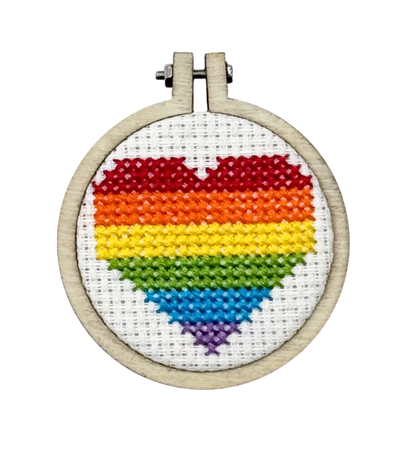 No Labels, Just Love! Mini Matchbox Cross Stitch Kit