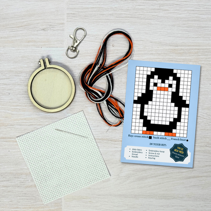 You're Brrrilliant! Mini Matchbox Cross Stitch Kit