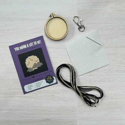 You Moon a Lot to Me! Halloween Mini Matchbox Cross Stitch Kit