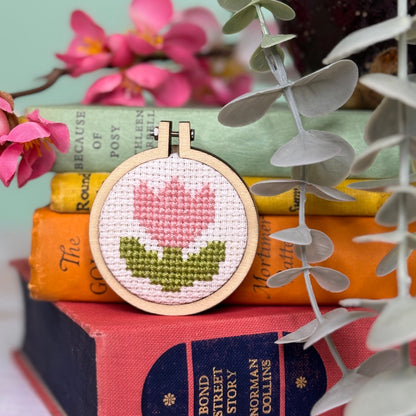You're Blooming Lovely!  Mini Matchbox Cross Stitch Kit