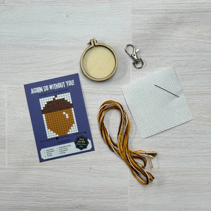 Acorn Do Without You! Mini Matchbox Cross Stitch Kit