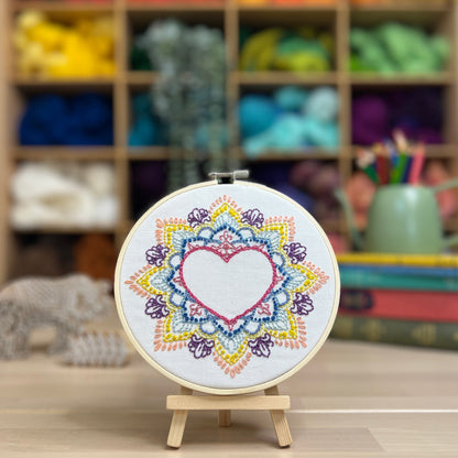 Indian Heart Embroidery Kit