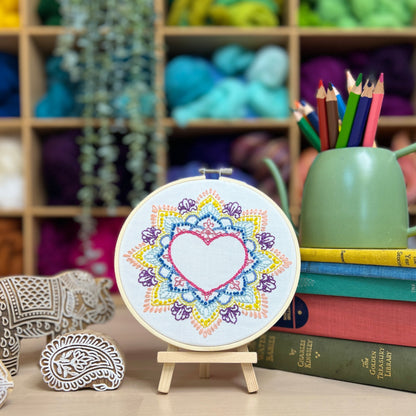 Indian Heart Embroidery Kit