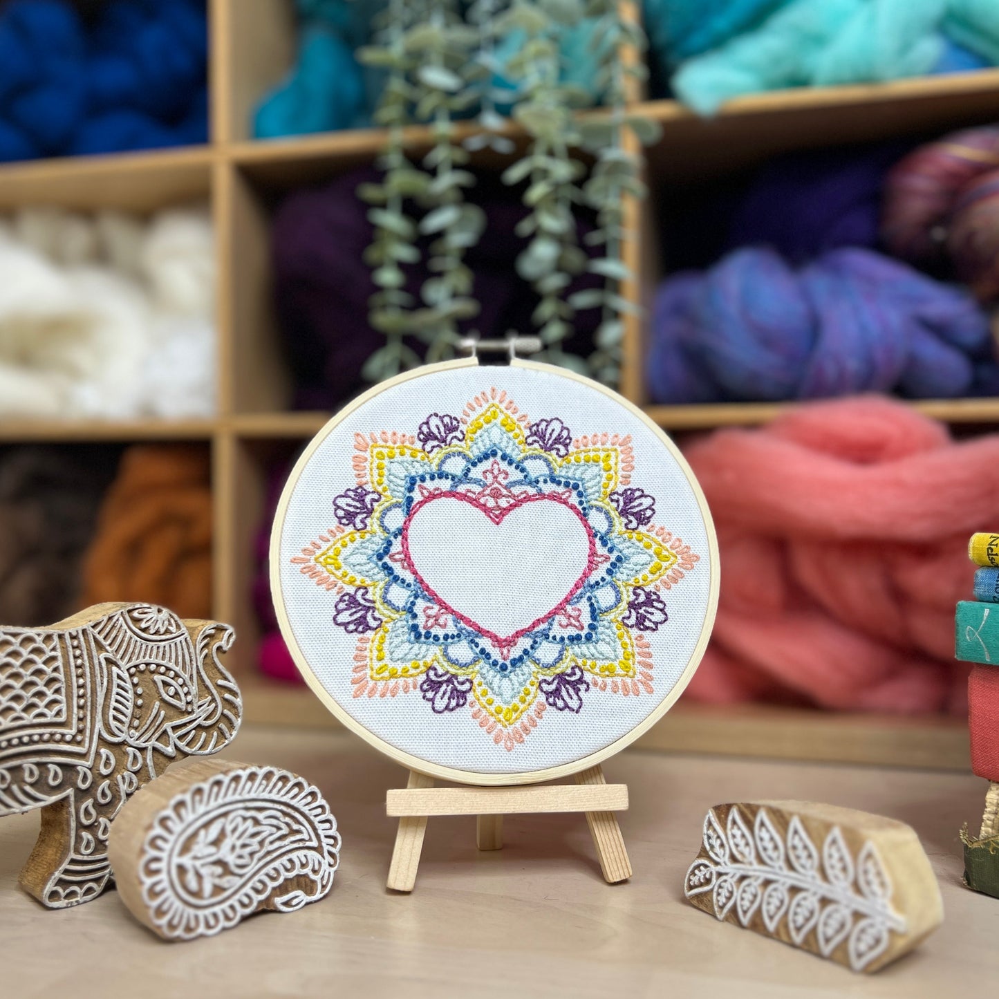 Indian Heart Embroidery Kit