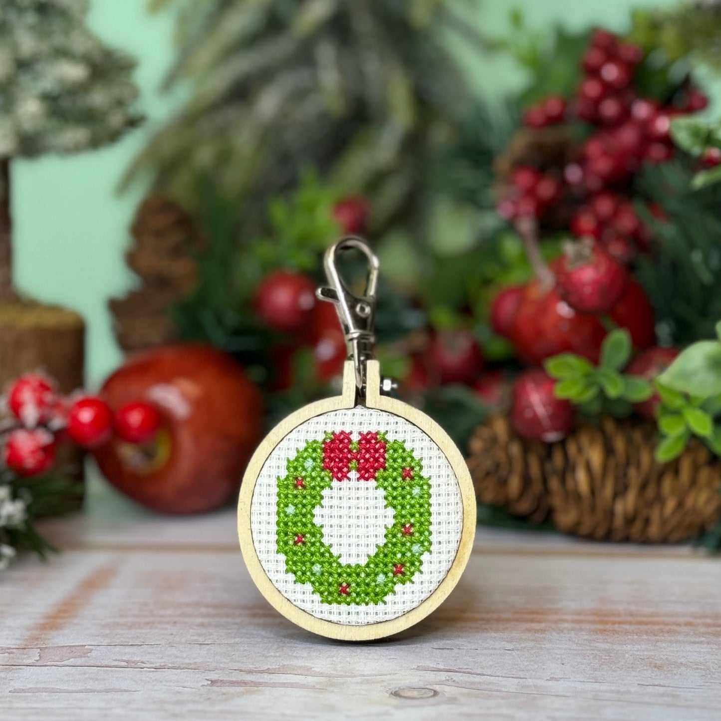 Merry Christmas Mini Matchbox Christmas Cross Stitch Kit