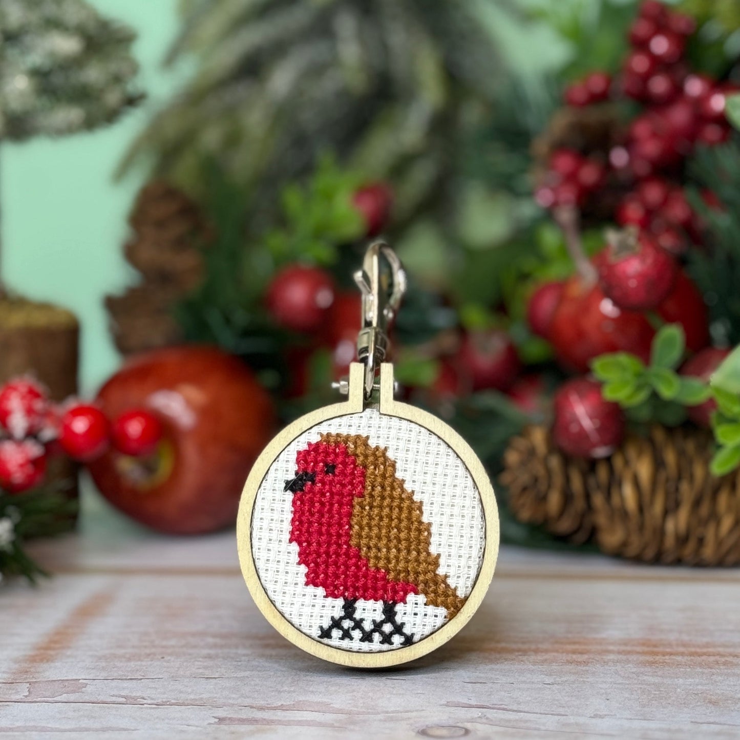 Seasons Tweetings Mini Matchbox Christmas Cross Stitch Kit