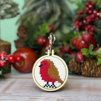 Seasons Tweetings Mini Matchbox Christmas Cross Stitch Kit