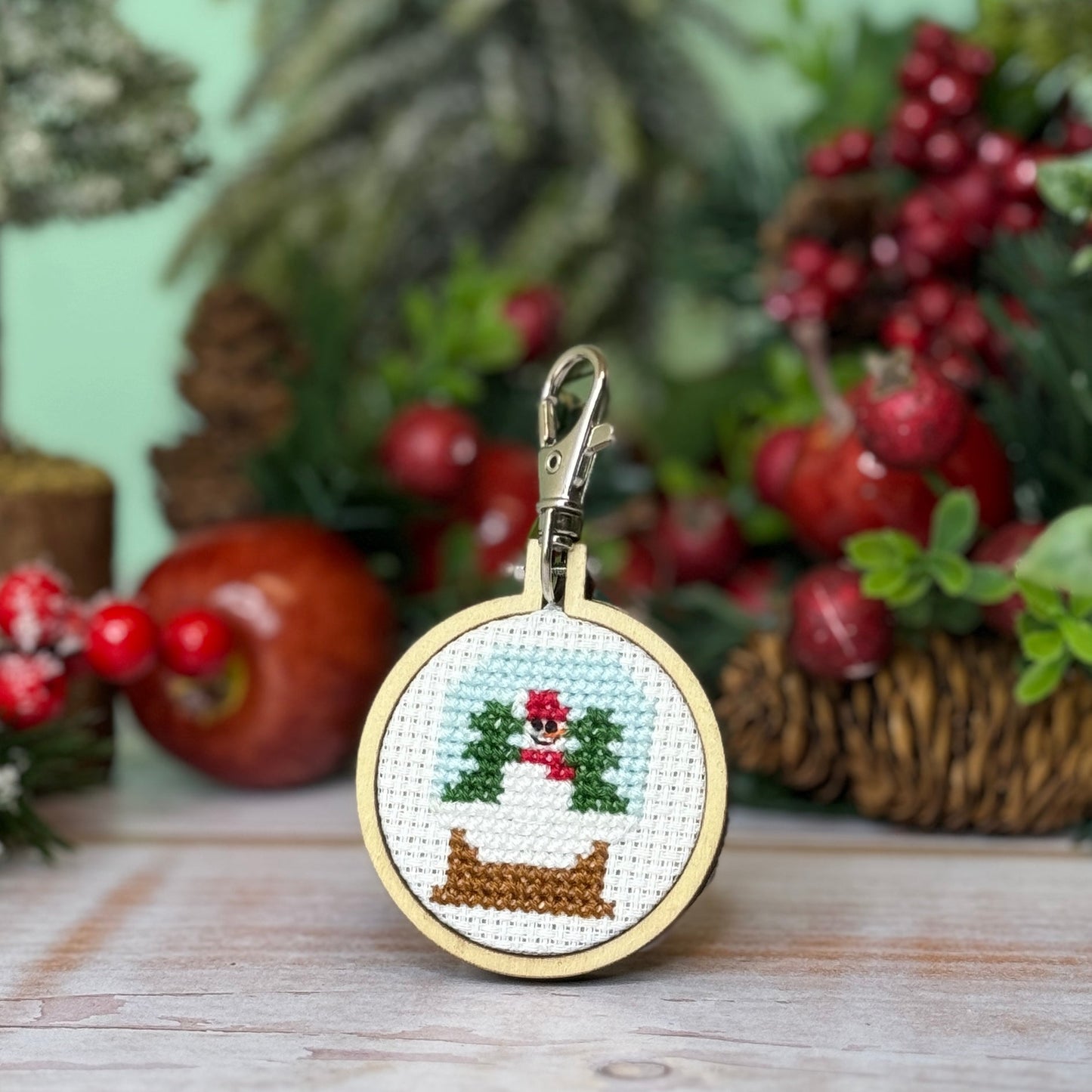 Let It Snow! Mini Matchbox Christmas Cross Stitch Kit