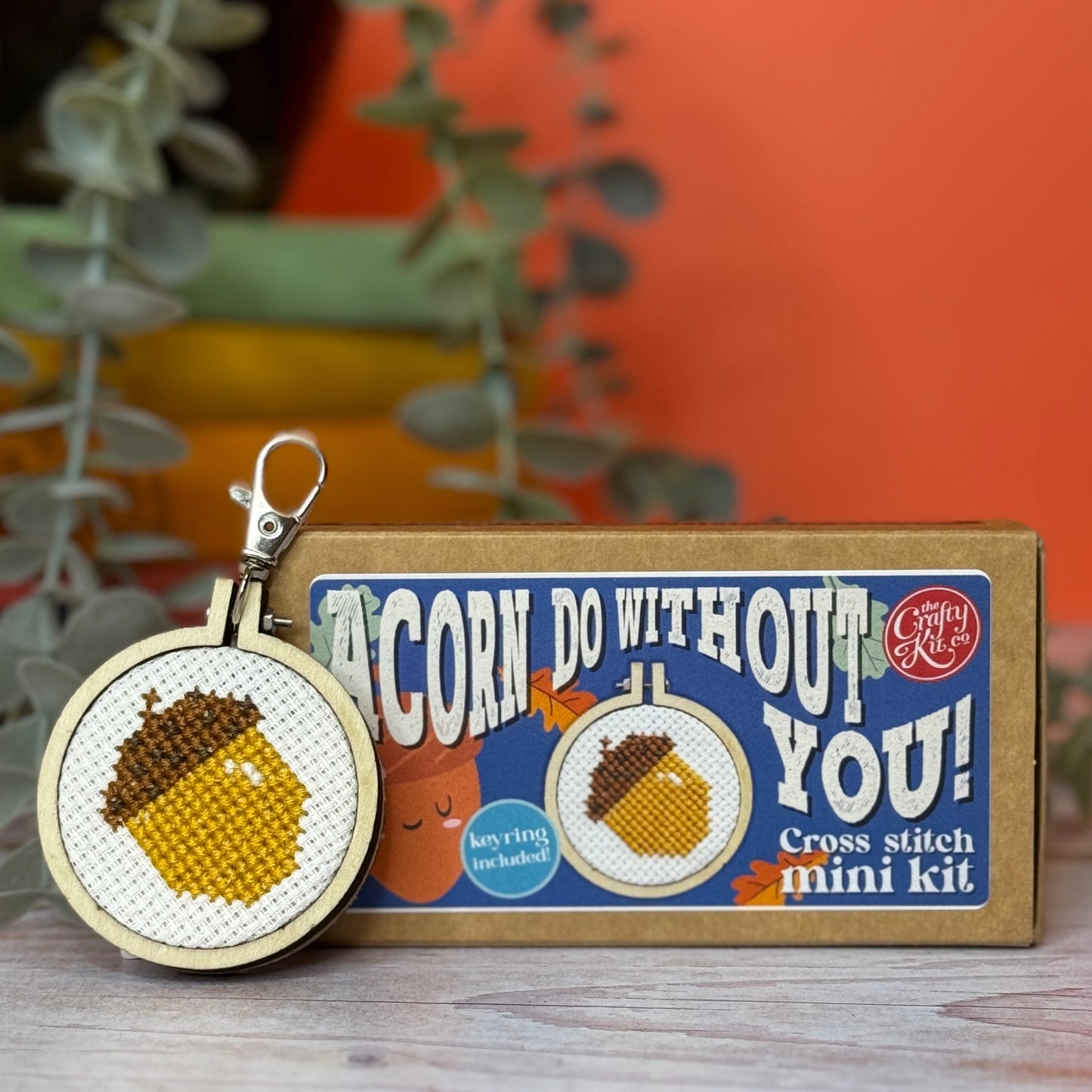Acorn Do Without You! Mini Matchbox Cross Stitch Kit