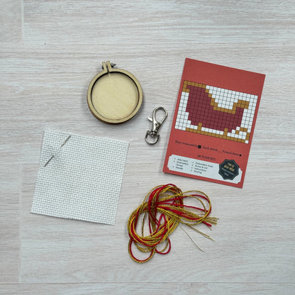 Dashing Through The Snow! Mini Matchbox Christmas Cross Stitch Kit