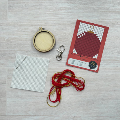 I Love Hanging with You Mini Matchbox Christmas Cross Stitch Kit