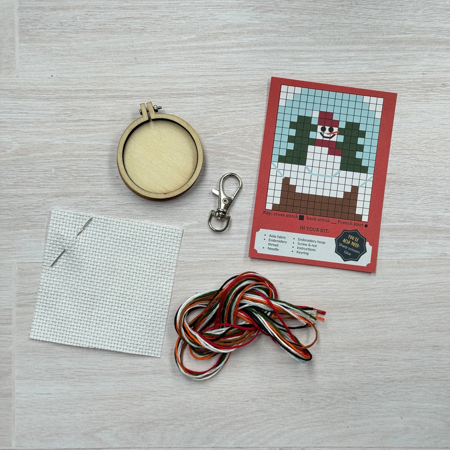 Let It Snow! Mini Matchbox Christmas Cross Stitch Kit