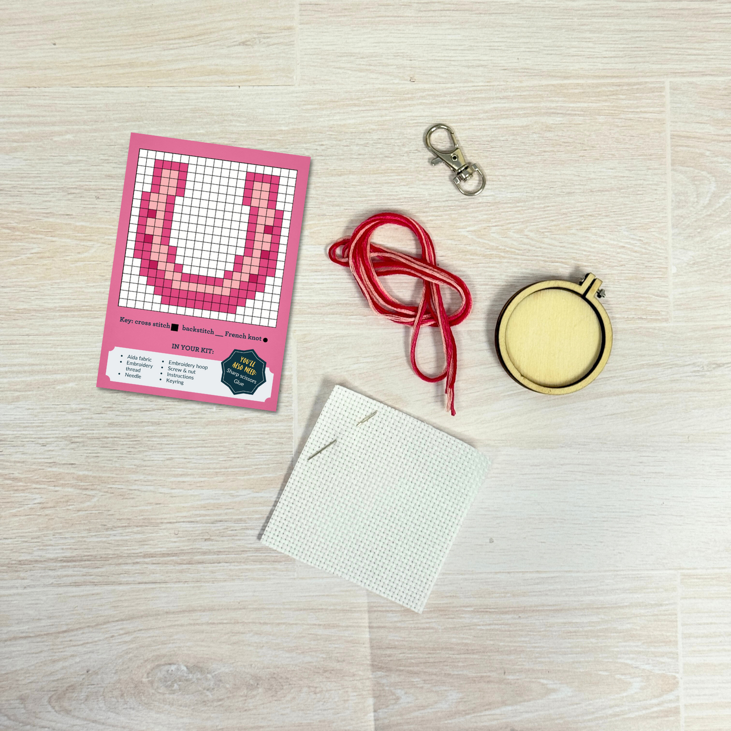 Good Luck Babe! Mini Matchbox Cross Stitch Kit