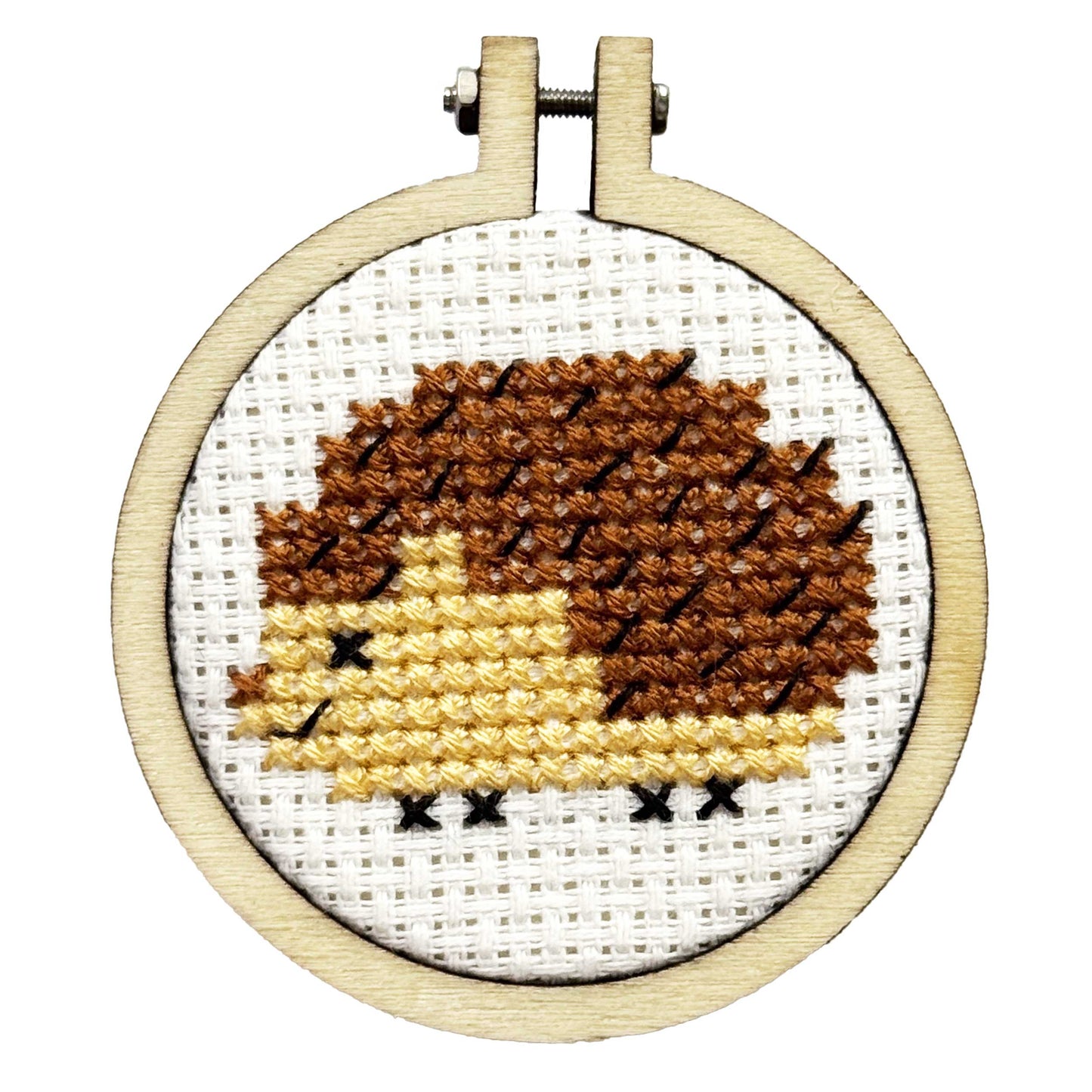 Sending a Hedgehug Mini Matchbox Cross Stitch Kit