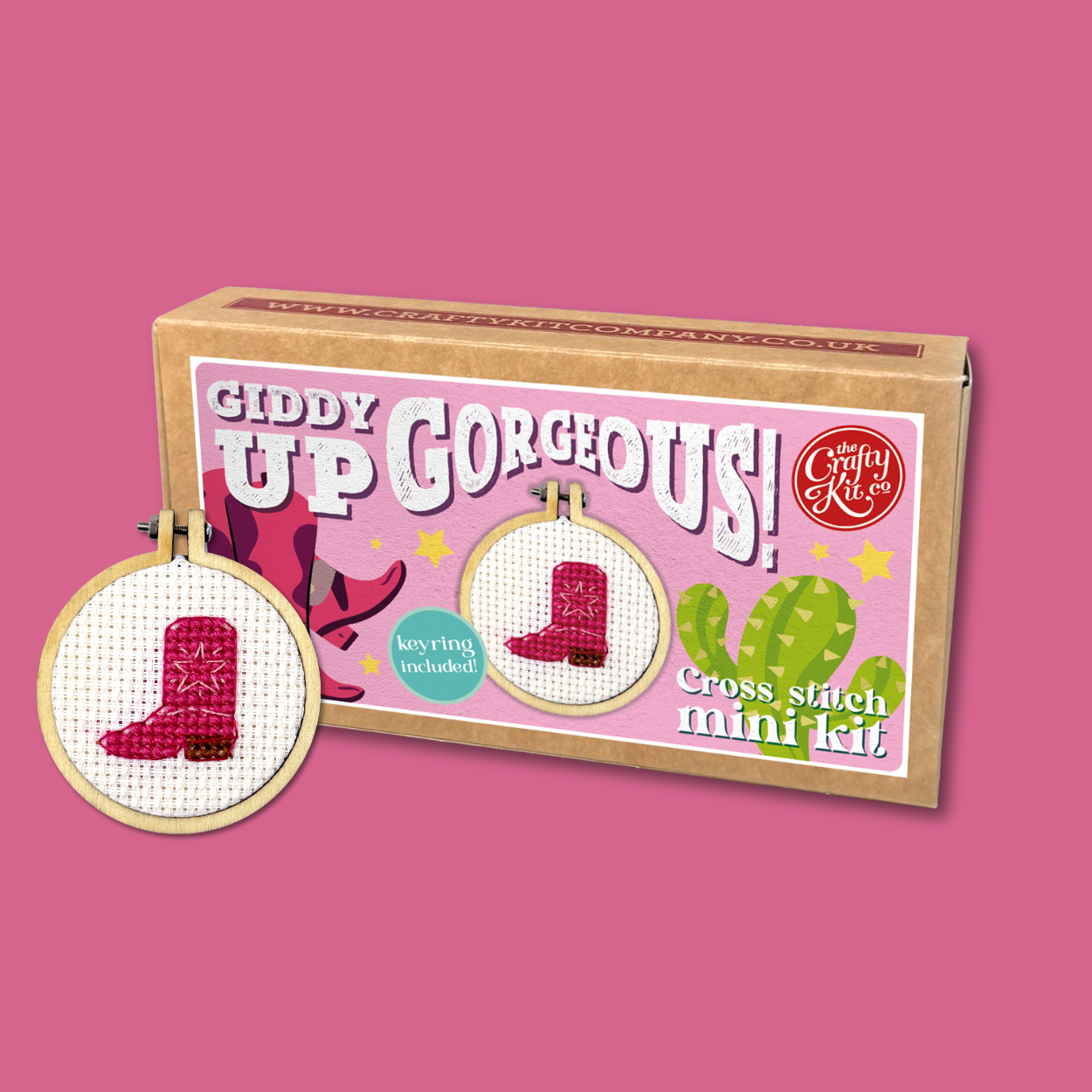 Giddy Up Gorgeous! Mini Matchbox Cross Stitch Kit