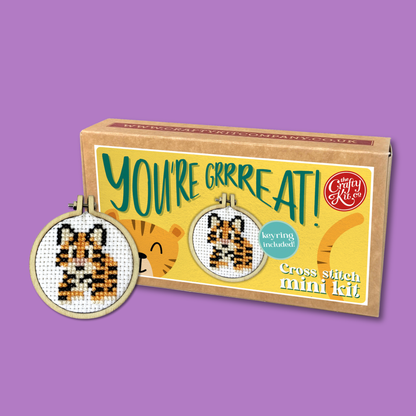 You're Grrreat! Mini Matchbox Cross Stitch Kit