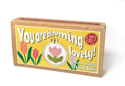 You're Blooming Lovely!  Mini Matchbox Cross Stitch Kit