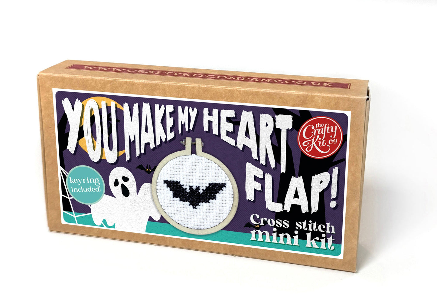 You Make My Heart Flap! Halloween Mini Matchbox Cross Stitch Kit