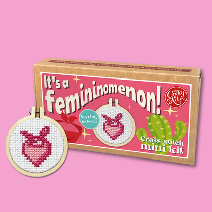 It's a Femininomenon! Mini Matchbox Cross Stitch Kit