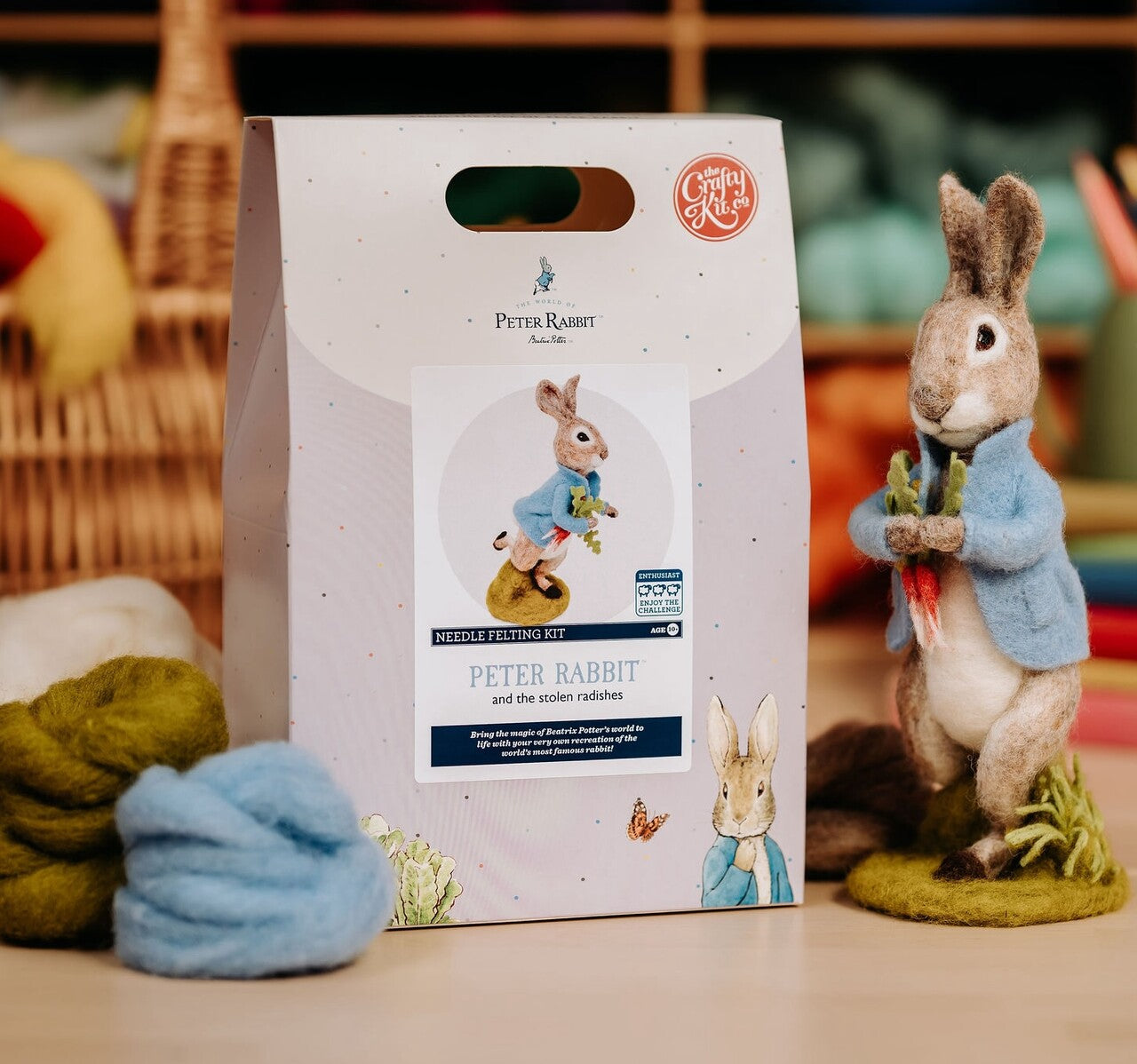 Beatrix Potter - Peter Rabbit and the Stolen Radishes Needle Felting Craft Kit