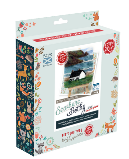 Mini Masterpiece: Crafty Cottages - Seashore Bothy Cottage Needle Felting Kit