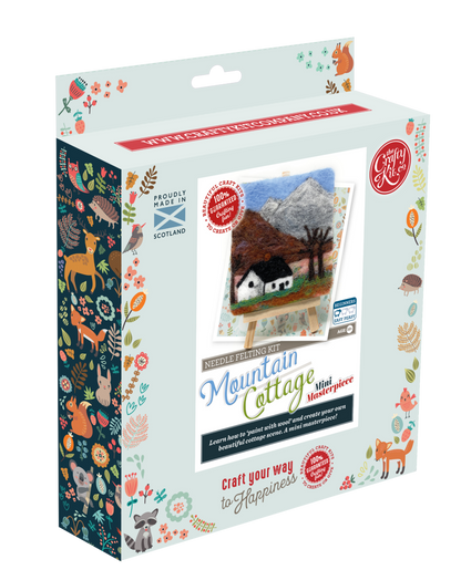 Mini Masterpiece: Crafty Cottages - Mountain Cottage Needle Felting Kit