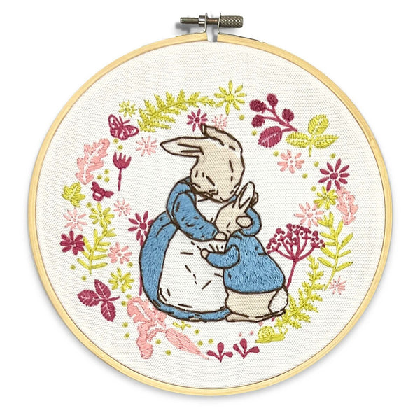Beatrix Potter - Mrs. Rabbit and Peter Embroidery Kit (Pack of Two)