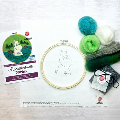 Moomin - Moomintroll Dipping Needle Felting Craft Kit