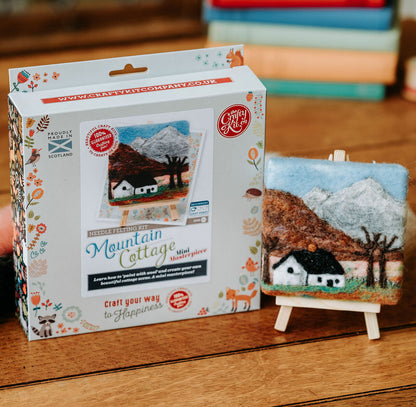 Mini Masterpiece: Crafty Cottages - Mountain Cottage Needle Felting Kit