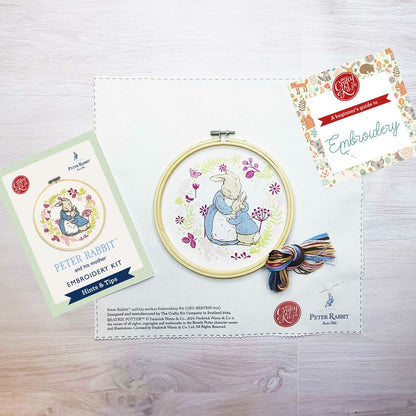 Beatrix Potter - Mrs. Rabbit and Peter Embroidery Kit