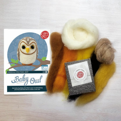 Baby Owl Needle Felting Craft Kit