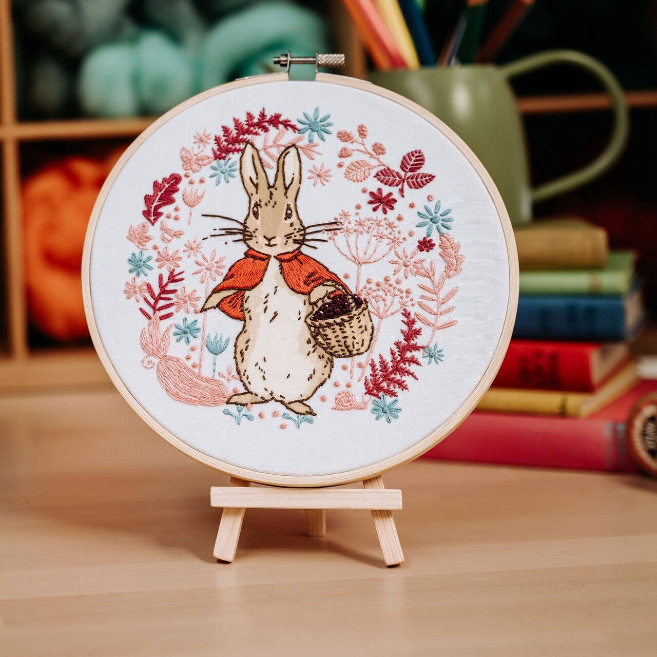 Beatrix Potter - Flopsy Goes Blackberry Picking Embroidery Kit