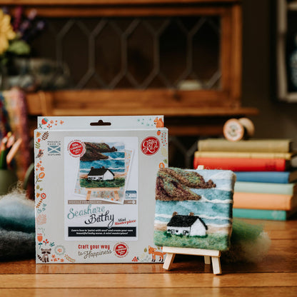 Mini Masterpiece: Crafty Cottages - Seashore Bothy Cottage Needle Felting Kit