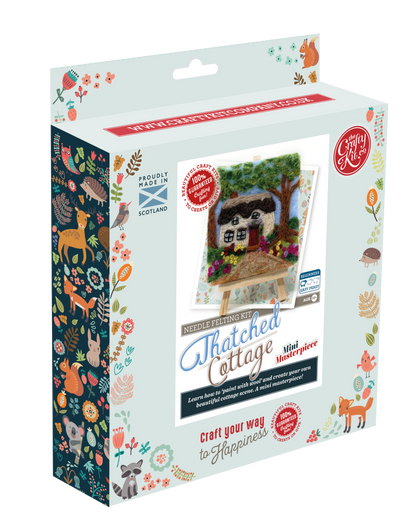 Mini Masterpiece: Crafty Cottages - Thatched Cottage Needle Felting Kit