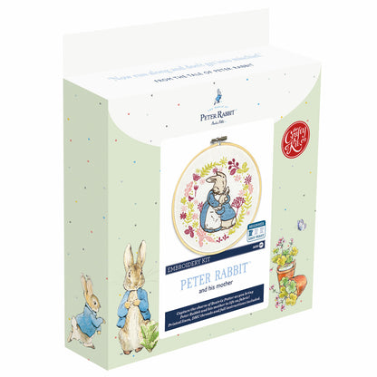 Beatrix Potter - Mrs. Rabbit and Peter Embroidery Kit