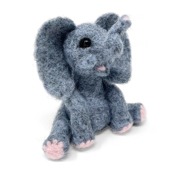 Baby Elephant Needle Felting Craft Kit (Pack of Two)
