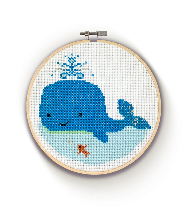 Whale Cross Stitch Craft Kit (Pack of Two)